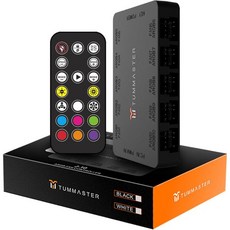 ARGB 팬 허브 10포트 4핀 PC 컨트롤러 5V3핀 마그네틱 흡입 SATA 전원 입력 RF 리모컨 및 섀시 키 컨트롤 지원 10 PWM 스플리터