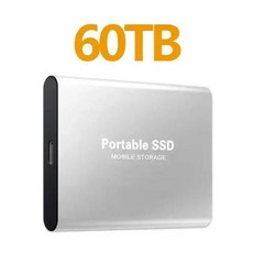 1테라외장하드 외장하드1테라 오리지널 미니 SSD 외장 하드 디스크 데스크탑 노트북 맥 스마트폰용 고속 2TB 솔리드 스테이트 C타입 USB 31 1TB, 없음, 32) Silver 60TB