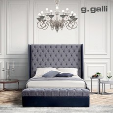 [플레인모빌리] 이탈리아 지갈리 레토 벨기에 가죽 베드벤치, 구성:베드벤치 1EA / 색상:Indigo Blue