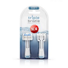트리플브리스틀 음파 전동칫솔 3중모 미국특허 칫솔모 리필용 블루