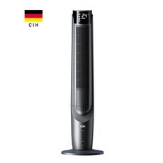 독일 CIH 소형 가정용 이동형 에어컨 에어쿨러 원룸 실외기없는 작은방 타워형 냉풍기, 1.블랙