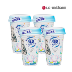 유니참 뿌려쓰는 비즈 탈취제 (내추럴 솝향) 4개, .