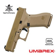 |건스토리| [업그레이드 선택] VFC Umarex Glock 19X TAN GBB Pistol 핸드건 /가스블로우백, 1개, 기본형