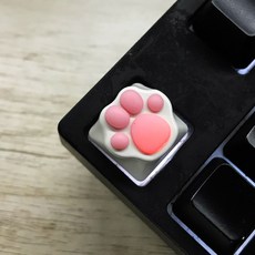 3D 게임 키보드 키캡 알루미늄 투광, [일반] 고양이발, 정식규격