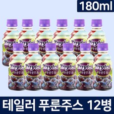 테일러 푸룬주스 180mlX12병 건강음료, 12병