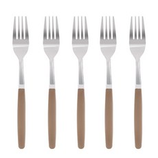 마호커트러리 틴트 성인용 포크, 카푸치노, 5개