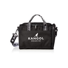 KANGOL (캔 골) [캔 골] 숄더백 네온 컬러 로고 벨트 2WAY 미니 보스턴 블랙