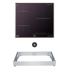 LG 디오스 인덕션 빌트인 3구 전기레인지 미라듀어 글라스 본품 + 프리스탠딩 자재 8.5cm 방문설치