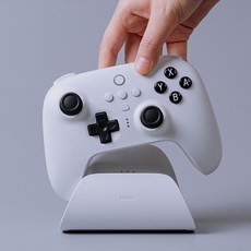 8BitDo Ultimate 얼티밋 블루트스 컨트롤러 NS버전 조이패드 충전독 포함, White NS버전, 1개