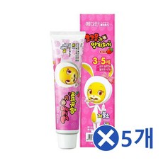 [C.L] 딸기맛 코코몽 핑크 키즈치약x5개 약국치약 욕실용품 순한치약 치약 구강청결 욕실용품 부드러운치약 안전한치약 욕실잡화 상쾌한치약 기능성치약 구강관리, 단일상품