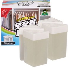 옷장용 탈취제 65g x 4개입 코튼향장농 서랍장냄새 방향제 신발장 새옷장 제거 냄새 코튼향65g 드레스