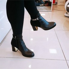 제니아 제니아 NC08 앵클부츠 부티 블랙 7cm B구오공구 (6112437)