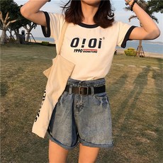 OIOI 여성 sec 반팔 티셔츠 0700