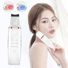 Routop 워터 필링기 초음파 레드 블루 LED케어 갈바닉이온 EMS미세 전류 딥클렌징 USB식, Routop-6101회이트