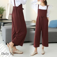 데일리앤 알토 가을 멜빵 와이드 점프수트 오버롤 팬츠