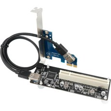 PCIe PCI 어댑터 카드 Express x1 컨버터 데스크톱용 e Extender 외장 캡처 사운드 확장, 1개