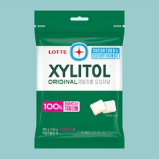 롯데자일리톨 오리지날 껌 리필, 183g, 9개