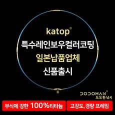 티타늄 뜰채 프레임 레인보우코팅 바다뜰채 선상낚시 갯바위 찌낚시 KATOP, 수제 경심뜰망 50~55cm 프레임용 망깊이 55cm