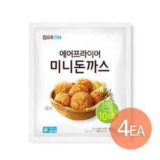 청정원 집으로ON 에어프라이어 미니돈까스 400g x4개, 없음, 상세설명 참조