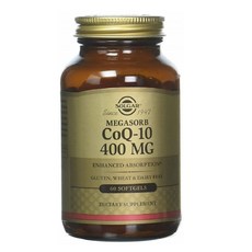 솔가 코큐텐 400mg( 60정 소프트젤) Solgar CoQ10 400mg 60 softgels, 1개