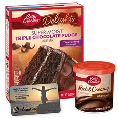 Triple Chocolate Fudge Cake Mix | Chocolate Frosting | 1 - I AM CAPABLE MAGNET., 240.4g, 1개