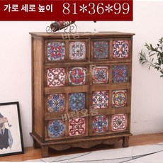 고가구 자개장 빈티지 문갑 엔틱 화초장 나비장 복고풍 레트로 인테리어 81x36x99, 차림새, C 엔틱 나비장 - 자개화초장