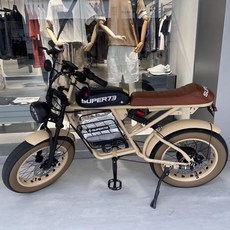 전기 팻바이크 전동 스쿠터 클래식 오토바이 48V, 옐로우 18ah/70-80km