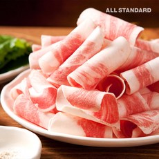 올스탠다드 뼈없는 대패삼겹살 1kg 1팩