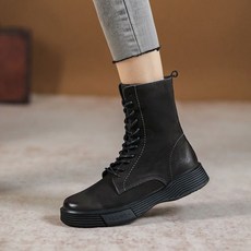 레이스업워커소가죽