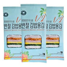 만전김 반절 김밥용 김 리필 7p, 8g, 3개 8g, 3개