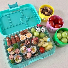샌드위치도시락통 샐러드도시락용기 얌박스6칸 소풍 간식 밀프랩, 헐리우드 핑크