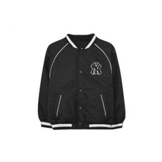 MLB 키즈 다이아 모노그램 자가드 야구점퍼 NY (Black)