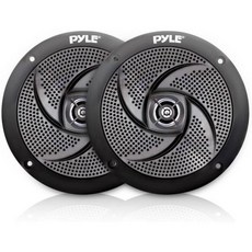 해양 선박 해상 스피커 Pyle Marine 6.5인치 2방향 방수 및 내후성 실외 오디오 스테레오 사운드 시스템 240와트 전력 1쌍 PLMRS6B검은색 포장은 다를 수 있음, 5.25" inch Speakers