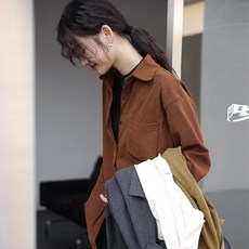 폴로코듀로이오버셔츠