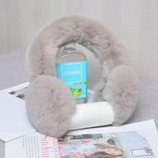 카키색토끼털귀마개