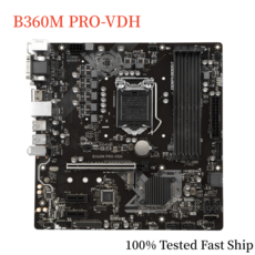 MSI B360M PRO-VDH 메인보드 B360 64GB LGA 1151 DDR4 마이크로 ATX, 1개
