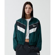 REEBOK 헤리티지 크롭 윈드 브레이커 W 그린 785435