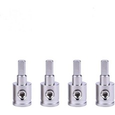앰프 입력 감속기 4pcs 1 0 게이지 대 4 와이어 전원 접지 연결 황동 니켈 도금 포함, 4개