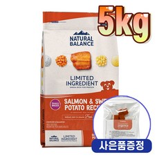 내추럴발란스 LID 고구마연어 스몰바이트 6.12kg+트릿1개증정, 5kg, 고구마연어스몰