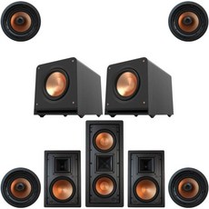 Klipsch 5.2.2 in-Wall System with 2 R-5800W II 1 R-5502W 4 CDT-5800C RP-1200SW, Klipsch 5.2.2 in-Wall System w