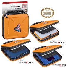 Game Traveler 닌텐도 3DS 또는 2DS 케이스 - 닌텐도 3DS 3DS XL 2DS 2DS XL 뉴 3DS 3DSi 3DSi XL과 호환 가능 - 게임 카드, Case, Orange / Mario, 1개