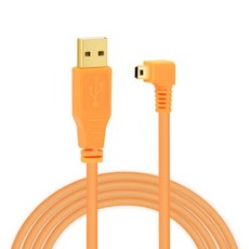 미니 USB 케이블 캐논 5D3 5D2 6D2 80D 750D 카메라 연결 컴퓨터 촬영 디지털, 03 Mini USB Elbow_03 5m, 1개