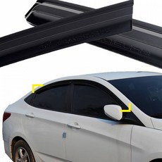 추천상품 엑센트 4도어 자동차썬바이저 스모그 몰딩 K-901-109 엑센트 4도어튜닝, 단일상품(ITT9375)