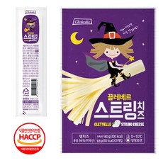 끌레베르 스트링치즈 18g 아기 치즈 스틱, 5개