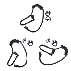 QDY 라디오를위한 S + M + L 이어폰을 가진 3x 보충 청각적인 코일 오디오 Mic 관