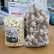 24년 의성마늘 육쪽 한지형 토종 국산마늘 통마늘, 1개, 의성마늘 중소 2kg 약 100-120개