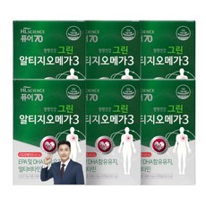 에이치엘사이언스 그린 알티지 오메가3 30캡슐, 6박스