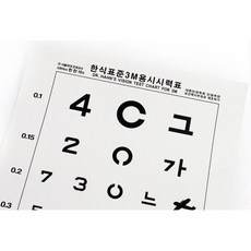 시력검사표 TOP01