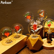 해외직구 G80 에디슨 전구 e27 220 v 빈티지 램프 크리스마스 장식 꽃 사랑 로즈 당신을 사랑합니다 앰플 레트로 램, I Love you