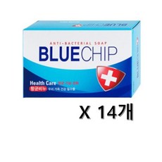 애경 블루칩 헬스케어 비누, 100g, 14개